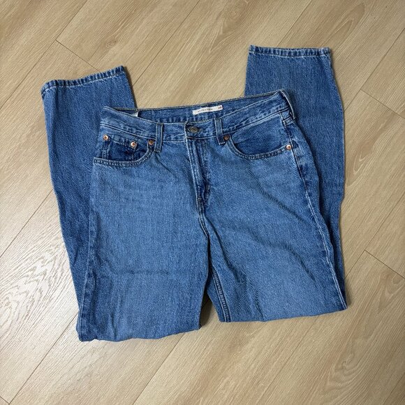 Levi's Womens Low Pro Medium Wash Straight Jeans Size 28 - Picture 2 of 3
